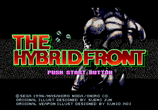 The Hybrid Front Title Screen